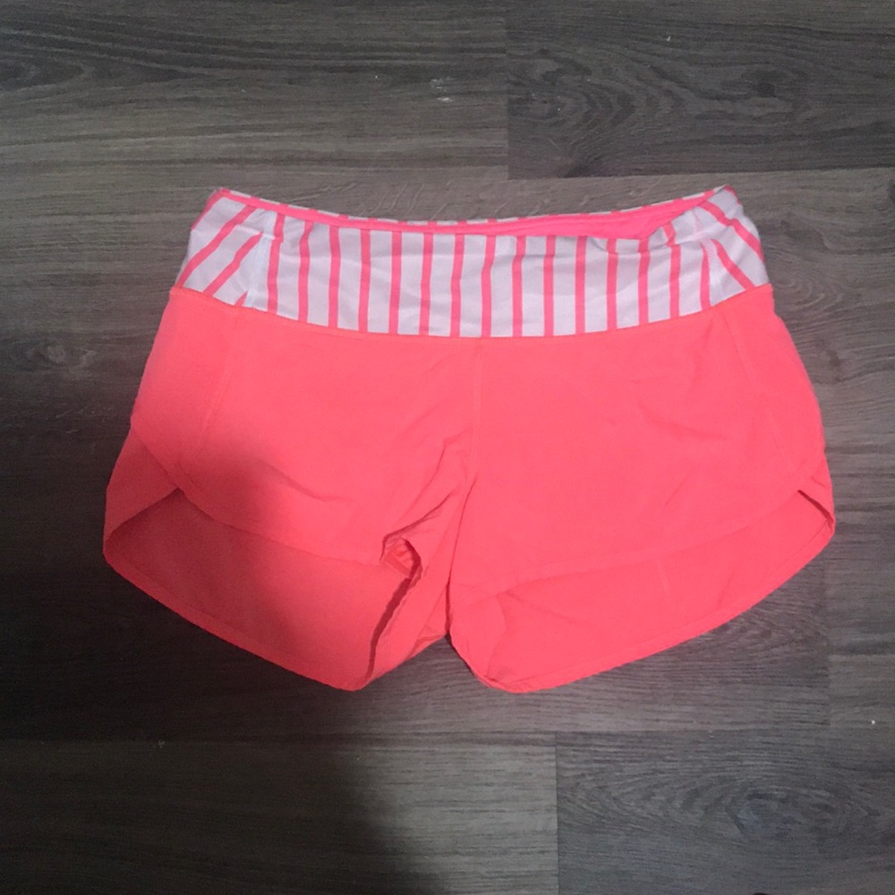 Lululemon hot pink speed shorts